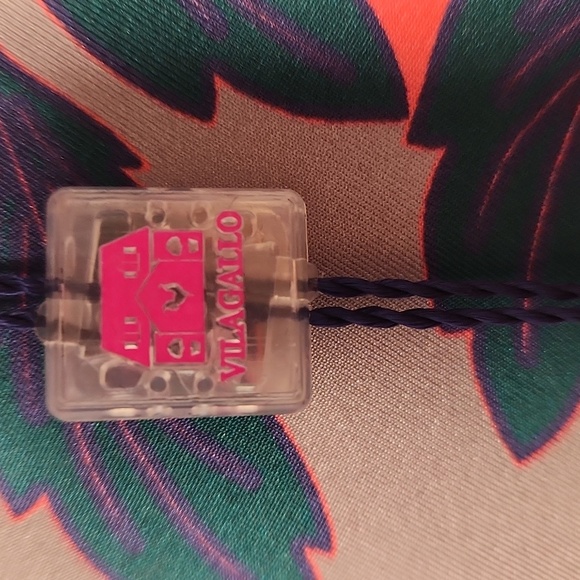 NWT  Nordstrom Vilagallo Silk Gray Blue Pink Floral 3/4 Sleeves Sheath Size 36 - Picture 9 of 15